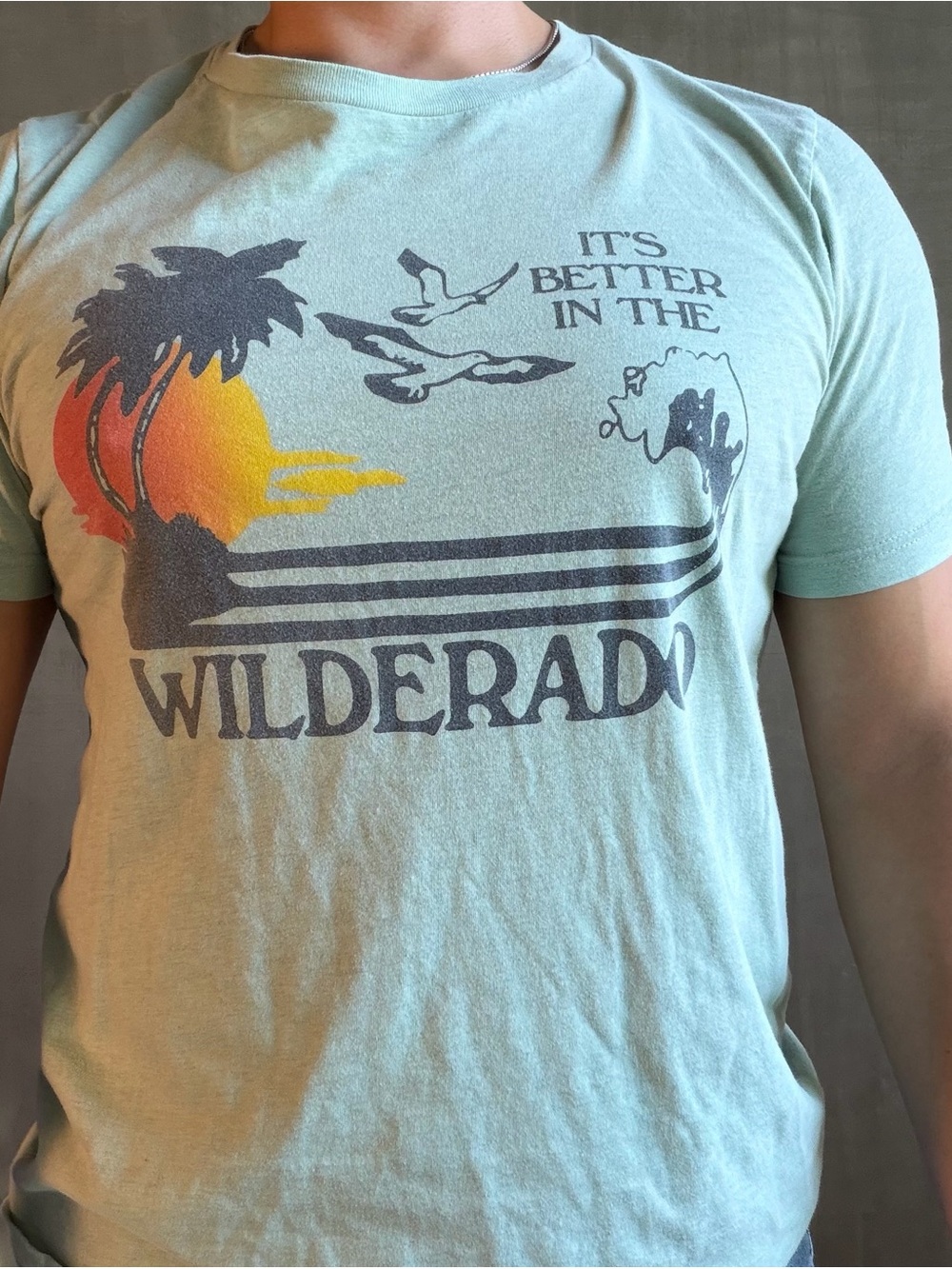 Wilderado It’s Better in the Wilderado Graphic Tee Large Mint